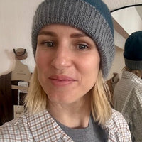 Weiche Winterhaube mit gerippten Rand - 2 Farbig - The Baltic Shop