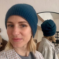 Weiche Winterhaube mit gerippten Rand - 2 Farbig - The Baltic Shop