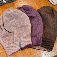 Weiche Winterhaube mit gerippten Rand - 2 Farbig - The Baltic Shop