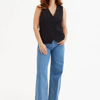 Weste 'HAGUE' | schwarze, taillierte, klassische Anzugweste - The Baltic Shop