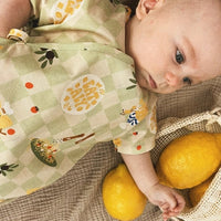 Wickelbody mit Italienischer Esskulturmuster - The Baltic Shop