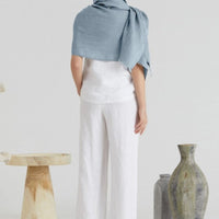 Woodbine Leinenschal mit Fransen in 6 Farben - The Baltic Shop