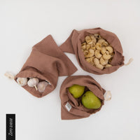 Zero Waste Leinenbeutel in 3 Größen, 3 Farben - The Baltic Shop
