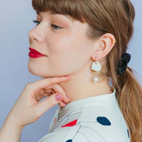 "Arp" Ohrringe aus Porzellan - The Baltic Shop