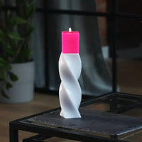 Große Geometrische Stumpenkerze - The Baltic Shop