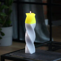 Große Geometrische Stumpenkerze - The Baltic Shop