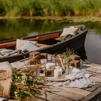 Kerze aus Sojawachs mit Rosen-Honigduft - The Baltic Shop