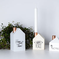 Kerzenhalter "Happy Place" aus Kiefer - The Baltic Shop