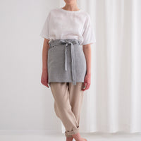 Küchenschürtze aus Leinen mit dicken Gurt - The Baltic Shop