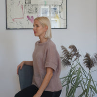 Kurzarmpullover aus Kidmohair und Seide - The Baltic Shop