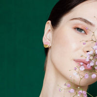 Runde Ohrringe aus Porzellan - The Baltic Shop