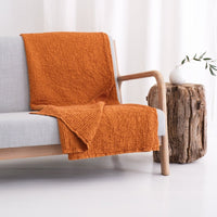 Überwurfdecke im Waffelmuster aus Leinen - The Baltic Shop