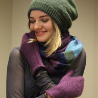 Weiche Winterhaube mit gerippten Rand - 2 Farbig - The Baltic Shop