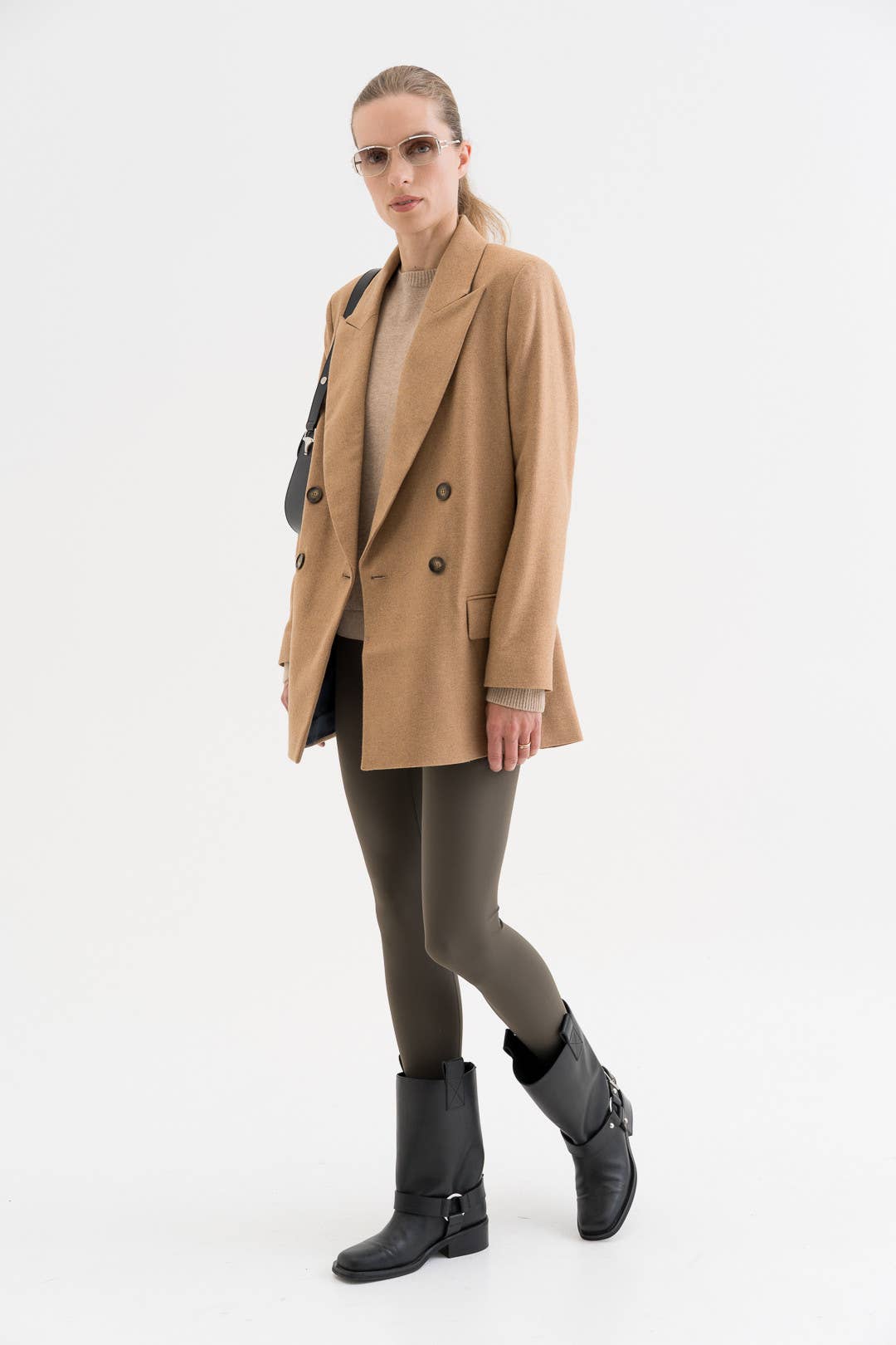 Olivgrüne Leggings – figurbetont & bequem