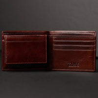 Leder-Bifold-Geldbörse - Poetic Justice