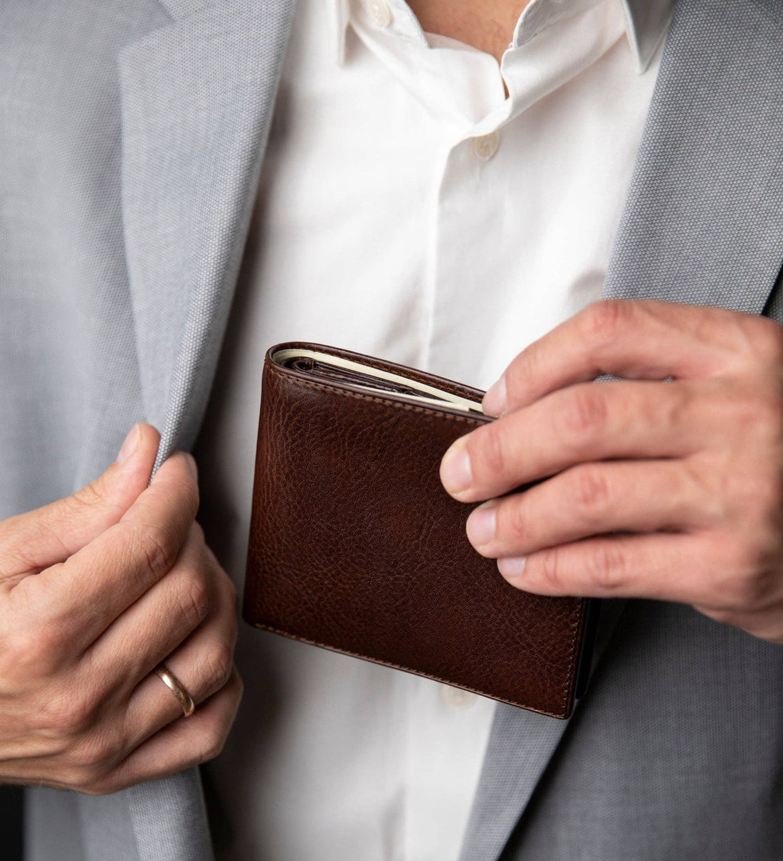 Faltbrieftasche aus Leder - Daniel