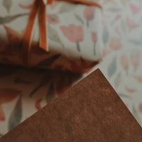 3 - teiliges Set aus Kraftpapier mit Tulpenmotiv - The Baltic Shop