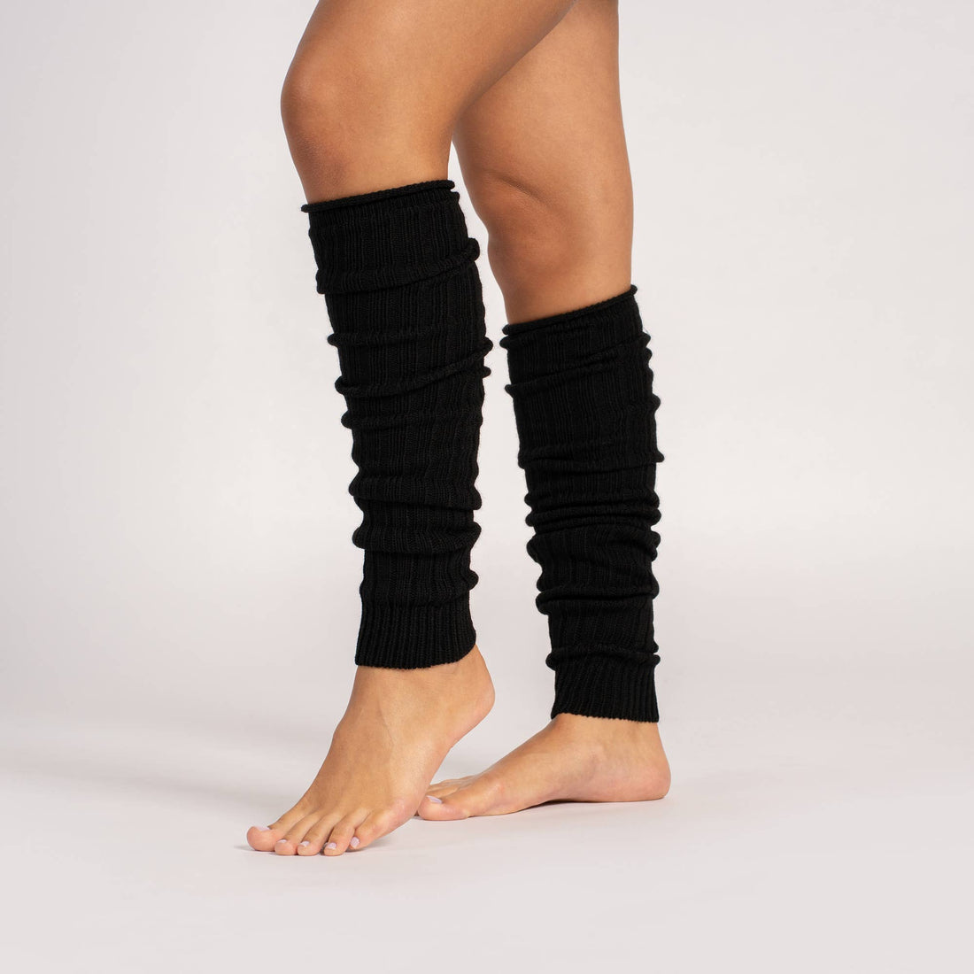 Gerippte Wollstulpen für Damen