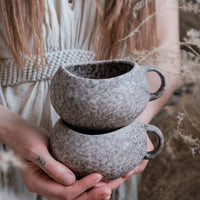 YUTORI Tasse und Untertasse "Home" - organisches Steingut