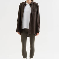Olivgrüne Leggings – figurbetont & bequem