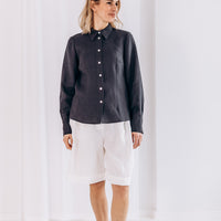 Zeitloses Hemd aus Leinen "Dina"