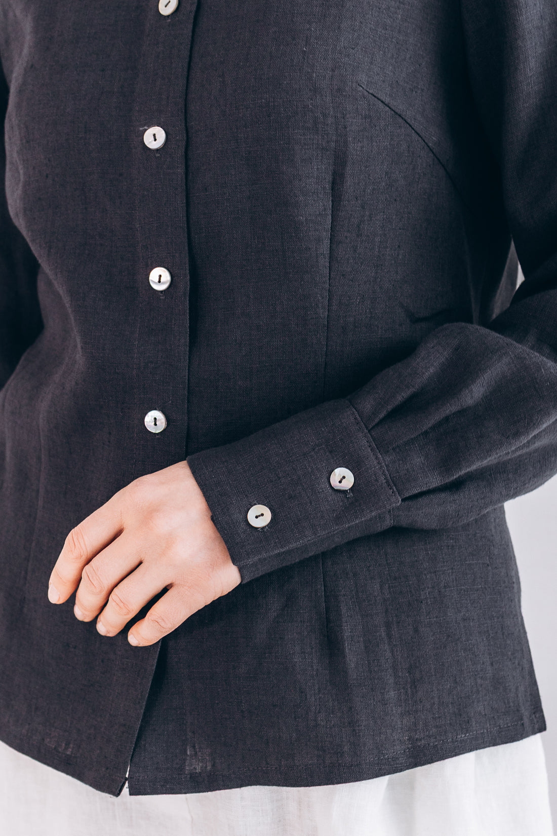 Zeitloses Hemd aus Leinen "Dina"