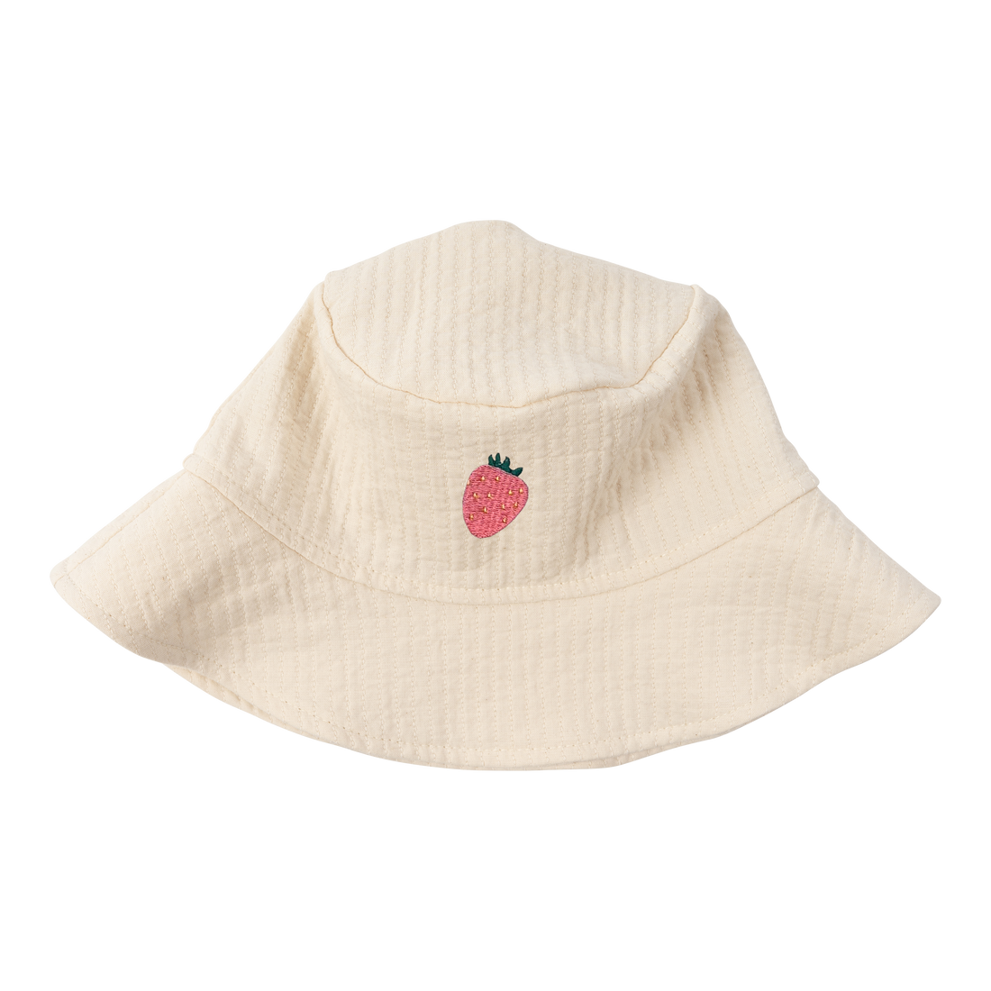 Fischerhüte aus Bio Baumwolle mit Erdbeere