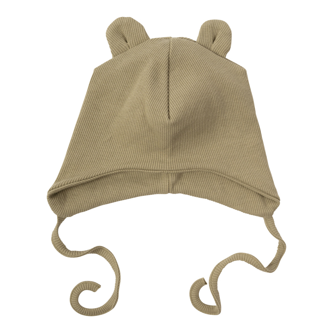 Haube aus Bio Baumwolle mit Teddy Ohren