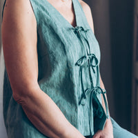 Ärmelloser Top aus Leinen "Luise"