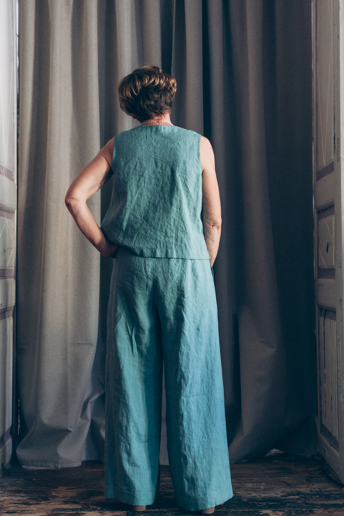 Leinenhose mit weiter Silhouette "Laima"