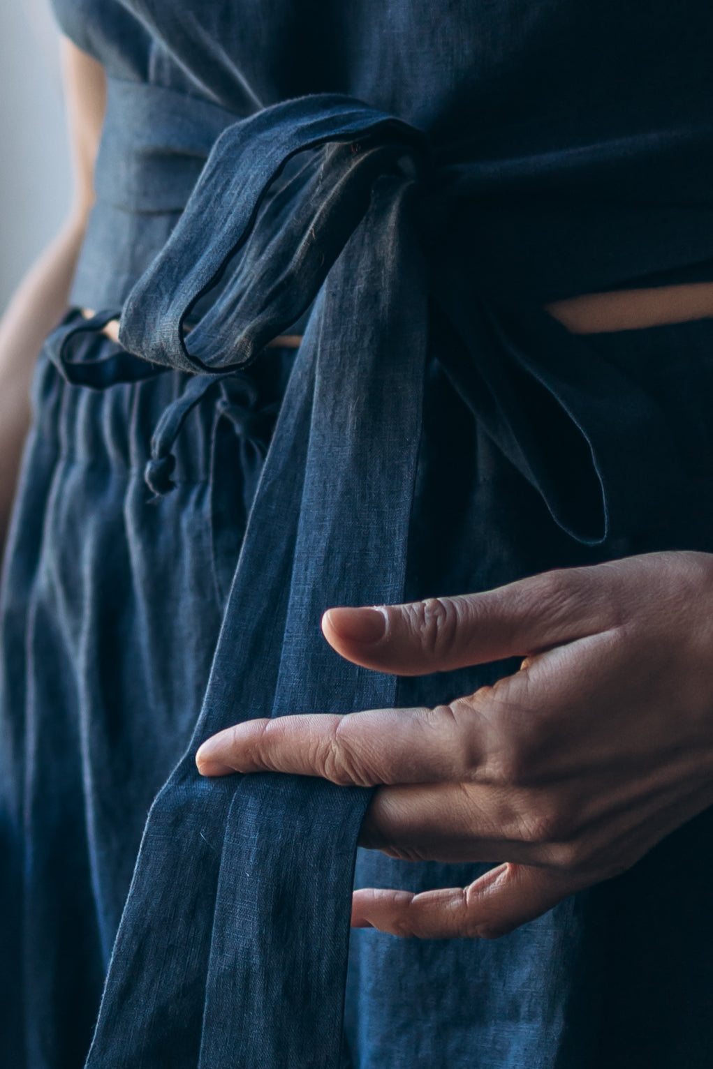 Leinenhose mit weiter Silhouette "Laima"