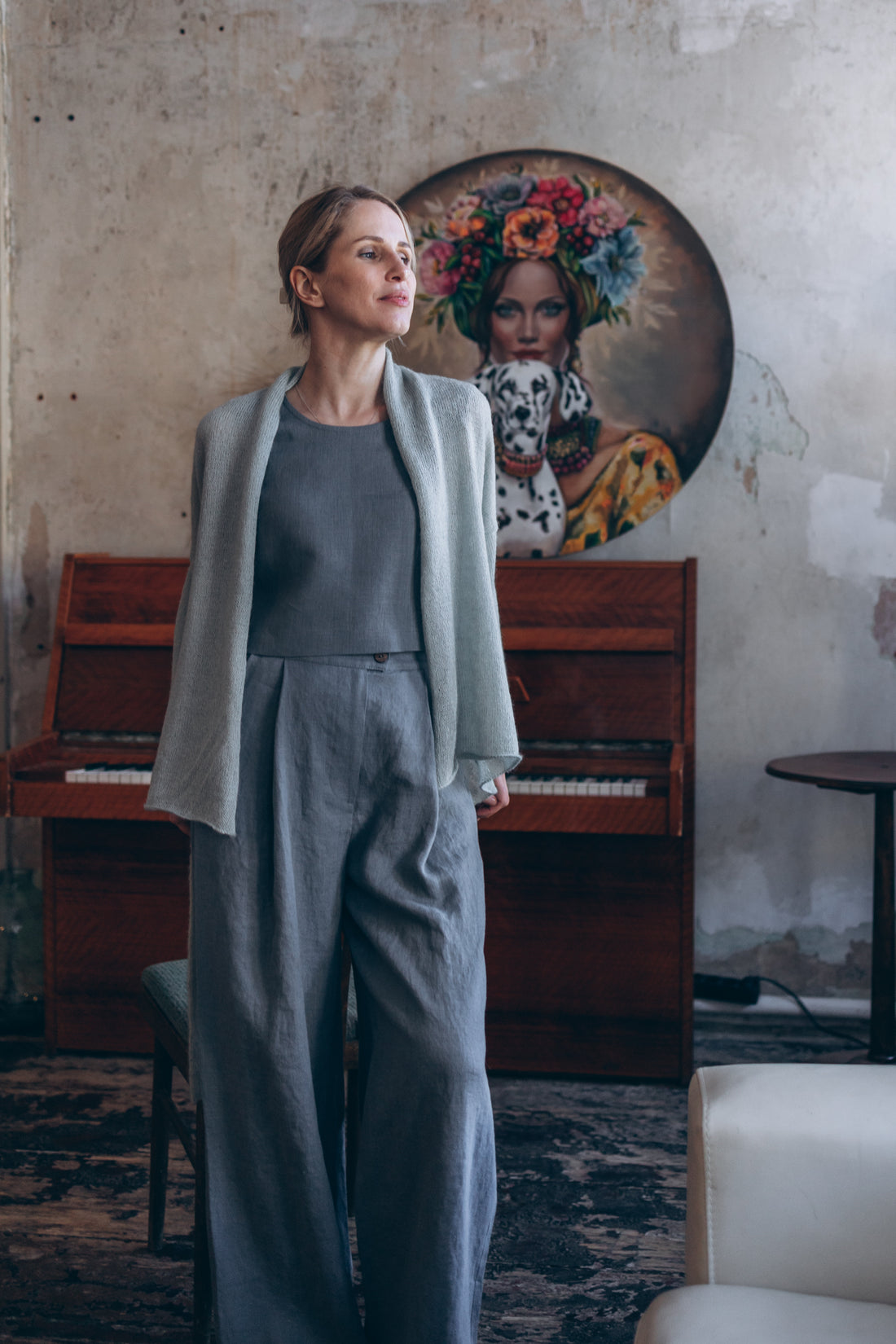 Weite Leinenhose "Elisa"