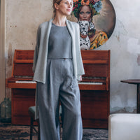 Kurze Weste mit breitem Ärmel