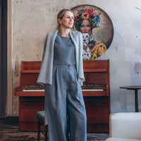 Kurze Weste mit breitem Ärmel