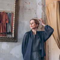 Kurze Weste mit breitem Ärmel