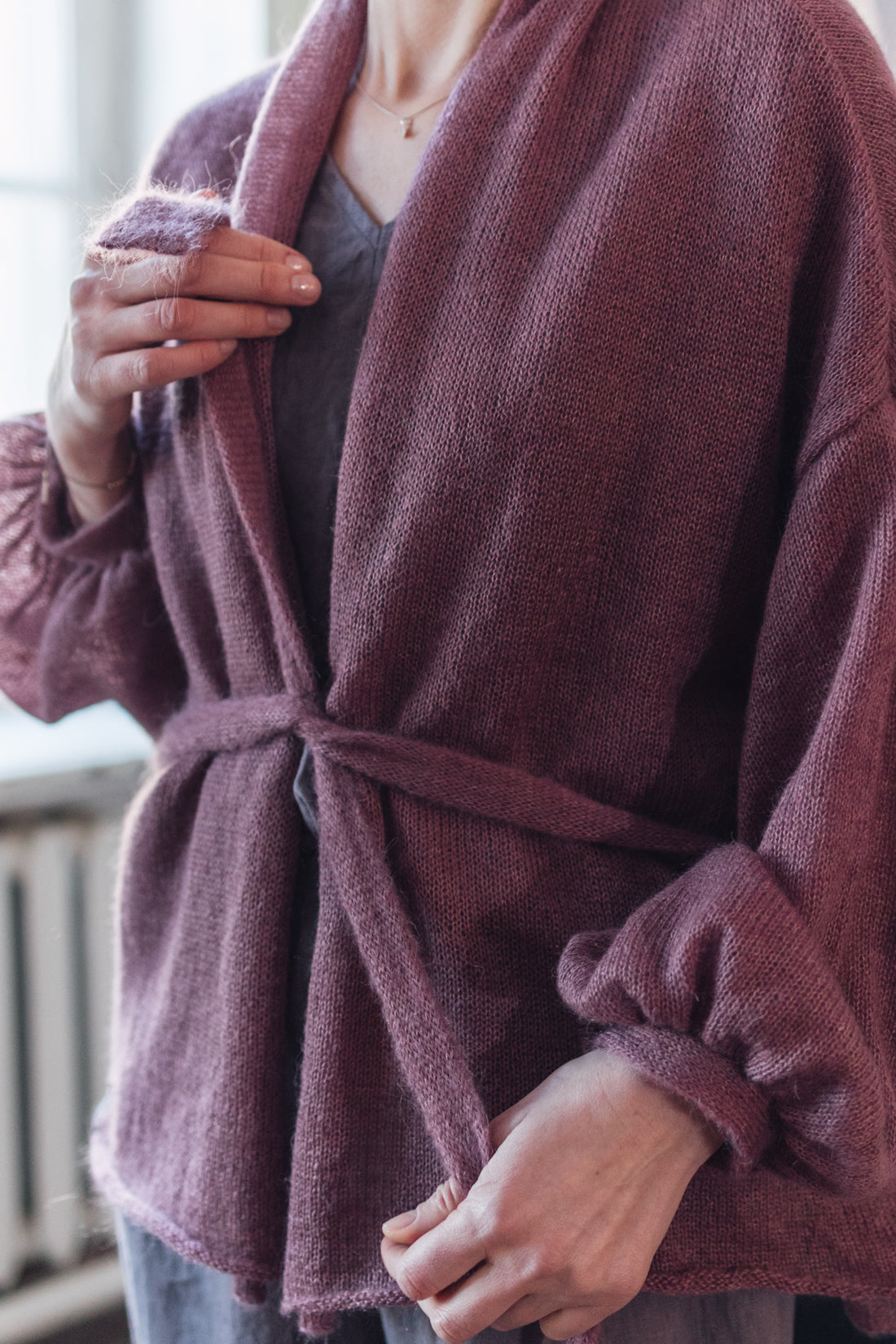 Kurze Weste mit breitem Ärmel