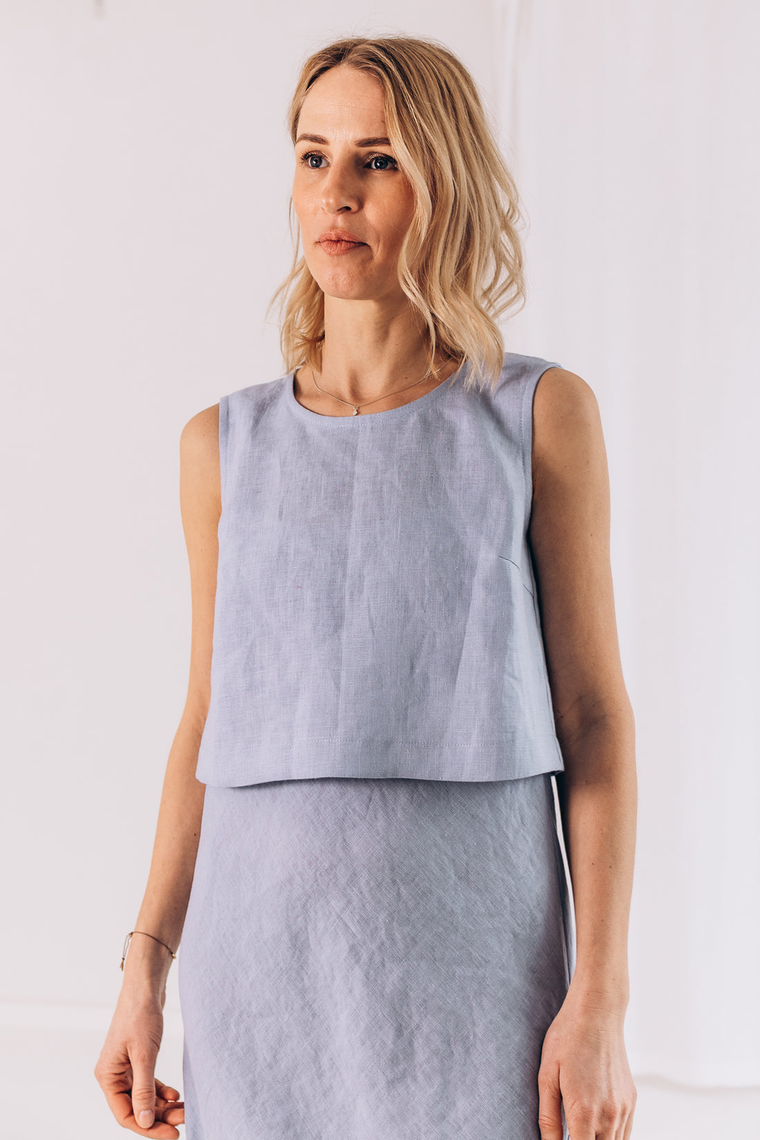 Slipkleid aus Leinen "Ruby"