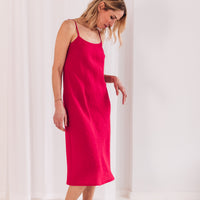 Slipkleid aus Leinen "Ruby"