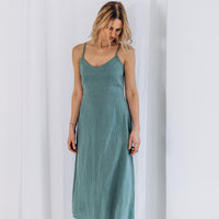 Sommerlicher Kleid aus Leinen "Liga"