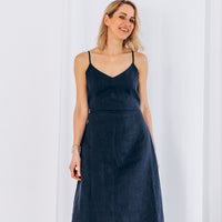 Sommerlicher Kleid aus Leinen "Liga"