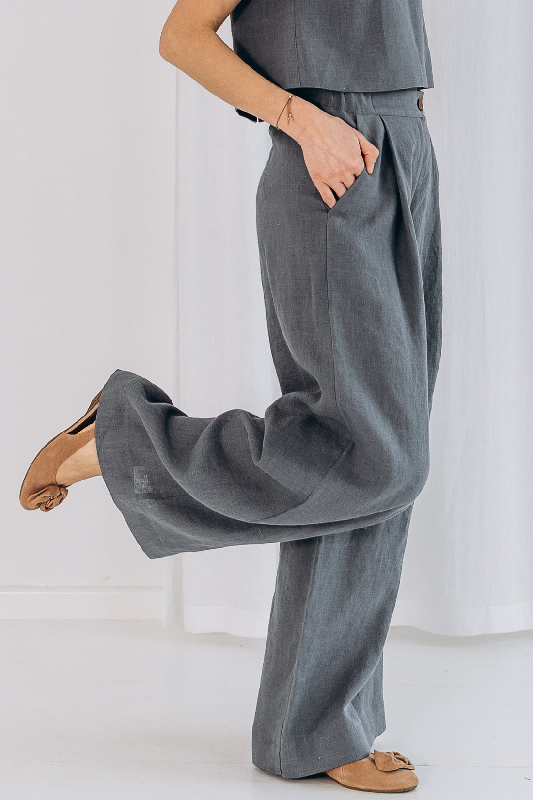 Weite Leinenhose "Elisa"