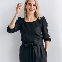 Klassische Hose mit Gürtel "Nora"