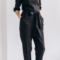 Klassische Hose mit Gürtel "Nora"