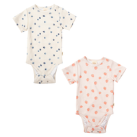 Kurzarmbody aus Bio Baumwolle in 2 Farben