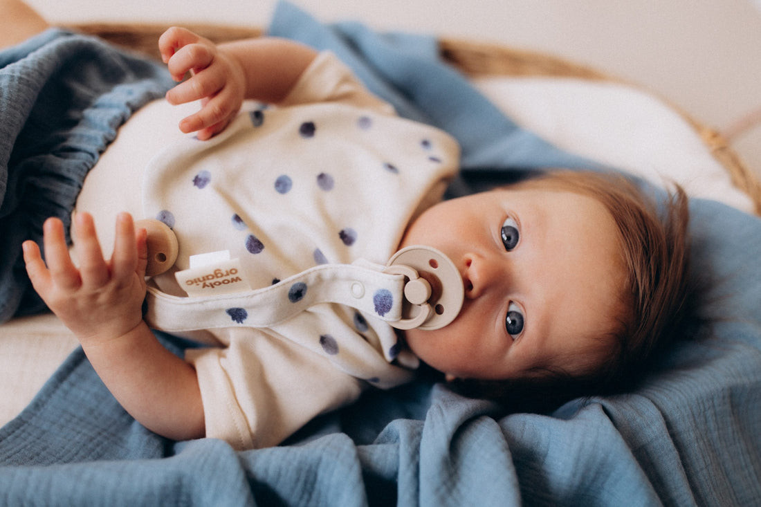 Schnuller Clip aus Baumwolle in 2 Farben