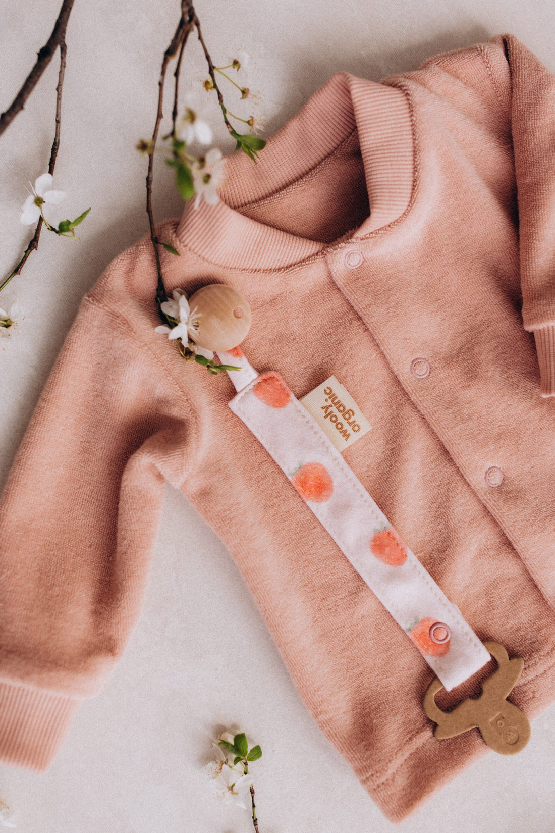 Schnuller Clip aus Baumwolle in 2 Farben