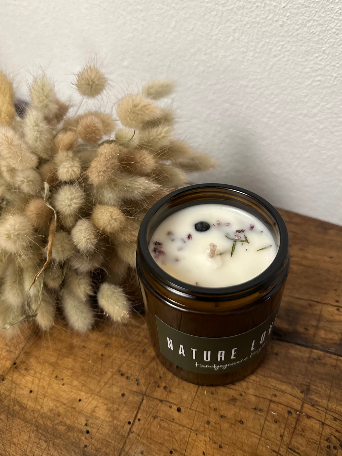 Kerze im Glas "Herbstwald"