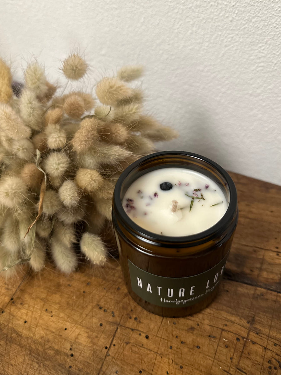 Kerze im Glas "Herbstwald"