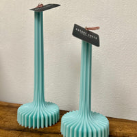 Geometrische Stabkerze aus Rapswachs