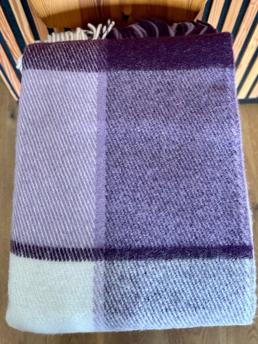 Decke aus 100% Wolle in viele Farben